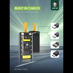 پاوربانک فست  mAh 20000  Green Lion Transparent Pro PD 20w