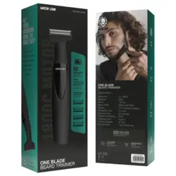 ماشین اصلاح و ریش تراش شارژی ضدآب بهمراه 4عدد شانه Green Lion one blade beard trimmer