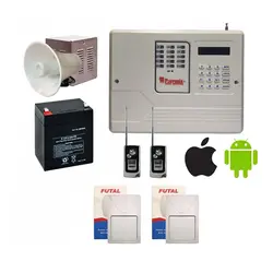 پکیج کامل دزدگیر اماکن سیم کارتی پایرونیکس P70 | دو چشمی - ایمن گر