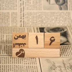 تقویم چوبی طرح هنگام