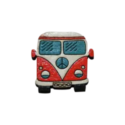 پیکسل طرح فولکس نارنجی