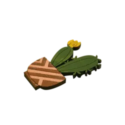 پیکسل طرح کاکتوس گلدار