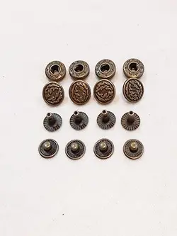 دکمه پانچی مسی طرحدار - خرازیم