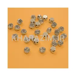 نگین قابدار نقره ای - خرازیم