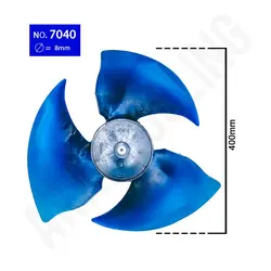 پروانه کولر کد 7040 - آرادبرودت فروش قطعات و لوازم یدکی برودتی کولری یخچالی و سردخانه