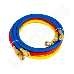 شیلنگ شارژ گاز R22 ولوو (150 سانتی متر) - آرادبرودت فروش قطعات و لوازم یدکی برودتی کولری یخچالی و سردخانه
