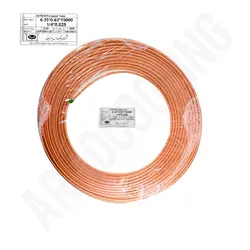 لوله مسی 1/4 اینچ بابک مس ایرانیان ضخامت 0.63mmکلاف15متری - آرادبرودت فروش قطعات و لوازم یدکی برودتی کولری یخچالی و سردخانه