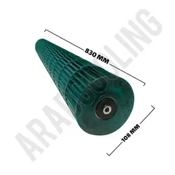 پروانه بلوور سایز 108×830 میلیمتر - آرادبرودت فروش قطعات و لوازم یدکی برودتی کولری یخچالی و سردخانه