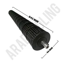 پروانه بلوور سایز 94×845 میلیمتر - آرادبرودت فروش قطعات و لوازم یدکی برودتی کولری یخچالی و سردخانه