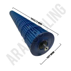 پروانه بلوور سایز 107×1022/5 میلیمتر - آرادبرودت فروش قطعات و لوازم یدکی برودتی کولری یخچالی و سردخانه