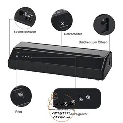 پرینتر تاتو حرارتی مدل بلوتوثی کد T430