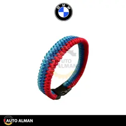 دست بند بی ام و ام کالر بافت ریز | اکسسوری BMW