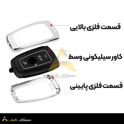 کاور ریموت ‌بی ام و فلزی سری F | مناسب برای BMW 2010 به بعد