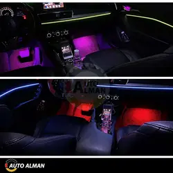 کیت فیبر نوری 16 تیکه دار RGB | برای تمامی خودروها