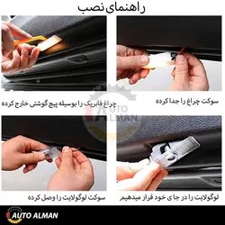 لوگوی زیر درب BMW | قابل نصب برای تمامی بی ام و ها