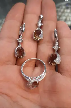 نیم ست الکساندریت 7 رنگ