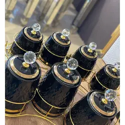 ست جا ادویه و پاسماوری هفت پارچه آجار