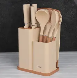 ست کفگیر ملاقه و چاقو آرو مدل venita