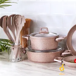 سرویس پخت و پز 11 پارچه کاراجا Biogranit Rosegold
