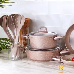 سرویس پخت و پز 11 پارچه کاراجا Biogranit Rosegold