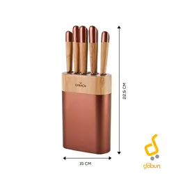 ست چاقو اشپزخانه 6 پارچه کاراجا Maple
