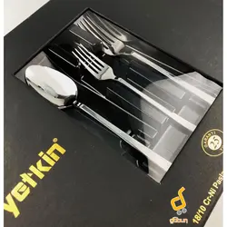 سرویس قاشق و چنگال استیل 30 پارچه yetkin
