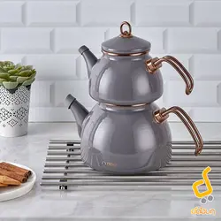ست کتری و قوری لعابی نوا neva