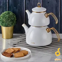 ست کتری و قوری لعابی نوا neva