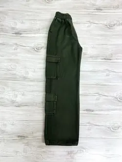 شلوار کتان کارگو زنانه