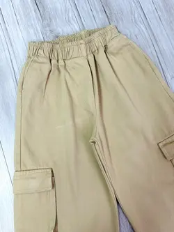 شلوار کتان کارگو زنانه