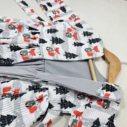 ست بلوز شلوار راحتی طرح خرس کریسمس : پسرانه دخترانه | شمال مال
