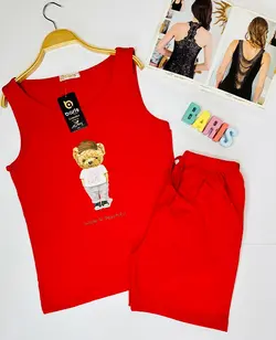 ست تاپ و شلوارک میکس کد 8920 | فروشگاه باریش گلدن