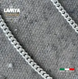 زنجیر نقره ایتالیا مدل کارتیه دامبله 8mil کدG097