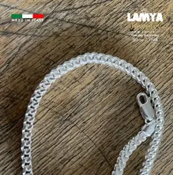 دستبند نقره ایتالیا ونیزی 3 بعدی 4mil کدD090