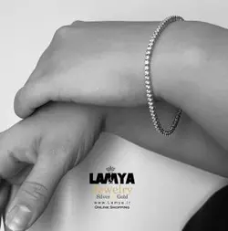 دستبند نقره زنانه مدل تنیس کد D093