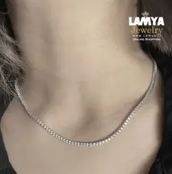 گردنبند نقره مدل تنیس کدG113