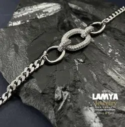 دستبند نقره زنانه مدل کارتیه کد D099