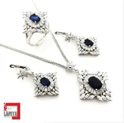 نيم ست نقره مدل جواهر هربانو کدN034