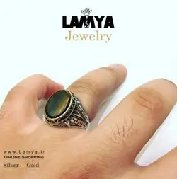 انگشتر نقره کلاسیک مدل کاپلان کدA027