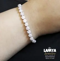 دستبند نقره زنانه مدل آنیتا کد D060