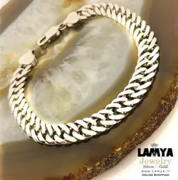 دستبند نقره مدل لوئیجی طرح کارتیه کد D065