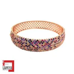 دستبند نگین مدل پرنس روكش رزگلد کد:D030