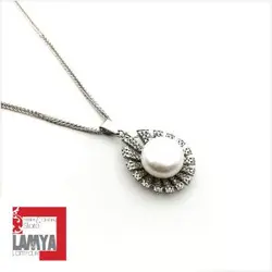 گردنبند نقره مدل تابان کد : G009