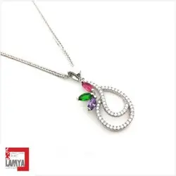 گردنبند نقره مدل روناک   کد:G018