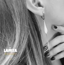 گوشواره نقره مدل کروات کد E016