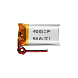 باتری لیتیوم پلیمری 902035 باظرفیت 500 میلی امپر