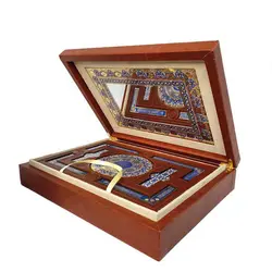 قرآن نفیس جعبه دار چرم کد 110128