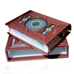 قرآن نفیس قابدار ترجمه الهی قمشه ای کد 110294