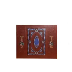 ست شاهنامه رحلی معطر با 2گلدان فیروزه