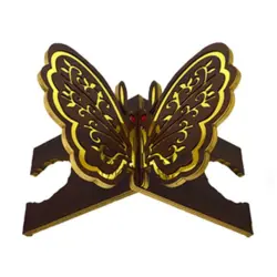 رحل MDF س15*30 طرح پروانه قهوه ای